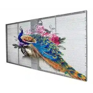 Ecran d'affichage transparent P3.91-7.81 Indoor Glass Grid HD Grille Screen Full Color Soft Screen 3840hz led Module Programmable