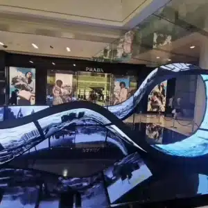 Innen Vollfarbe Flexible Led Display P1.8 Soft Panel Kurve Bildschirm Runde Kreis für Werbung